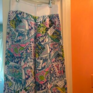 Lily Pulitzer size XS never worn.  Wide Legged Pants. Elastic Waist